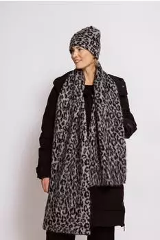 Zhrill Schal AYTANA Leo-Look, grau, Damen (78143568-0)