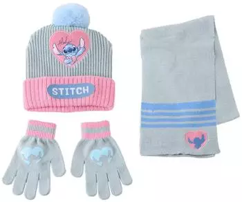 Cerd&aacute; Group Stitch M&uuml;tze, Schal & Handschuhe Set, 3-teilig, Kinder