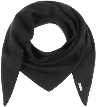 Seeberger Hats Dreieckstuch Kaschmir, schwarz (Uni Cashmere)