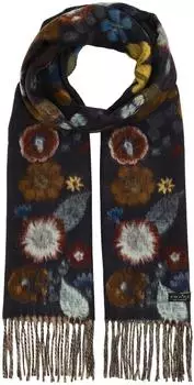 Fraas Cashmink®-Scarf with floral Design, dunkelblau, Damen (Dark Navy)