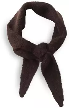 Opus Ableti Scarf Strickschal Wollmix, mittelbraun (20040)