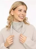 Zwillingsherz Strickschal ""100% Cashmere Halstuch"" dreieckige Form, weicher