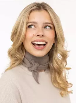 Zwillingsherz Damen Schal 100% Kaschmir taupe