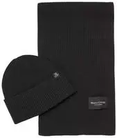 Marc OPolo Beanie "inkl. Schal aus reiner Bio-Baumwolle" 2 Stk. Einheitsgr&ouml;&szlig;e