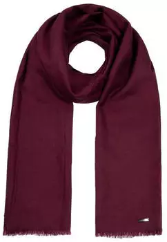 Stetson Lindo Strickschal mit Fransen, bordeaux, 100% Wolle