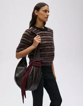 Opus Ableti Scarf Strickschal, Wolle, rot (40046)