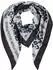 Cecil O_Cozy Leo Print And Foil Tria Halstuch, dunkelblau (35631)