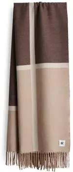 Opus Aglinda Scarf Color Blocking, angeraut, braun