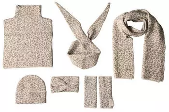 Street One Jacquard-Schal mit Leo-Muster, beige meliert (5706858)