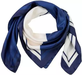 HUGO Auraize Halstuch Satin, mittelblau (62966566-0)