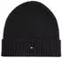 Tommy Hilfiger TH Flag Beanie und Schal Geschenkset, schwarz
