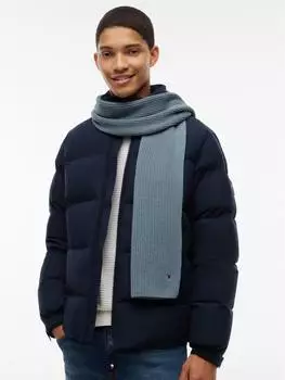 Tommy Hilfiger TH Flag Pima Cotton Cash Scarf, Baumwoll-Kaschmir-Mischung, blau (AM0AM12847)