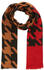 S.Oliver Scarf with a houndstooth pattern (39.009.91.7632) brown placed print
