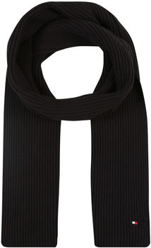 Tommy Hilfiger Pima Cotton Embroidery Rib-Knit Scarf (AM0AM06546) black