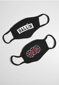 Mister Tee Ballin And My Game Face Mask 2-pack (MT1618-00007-0050) black