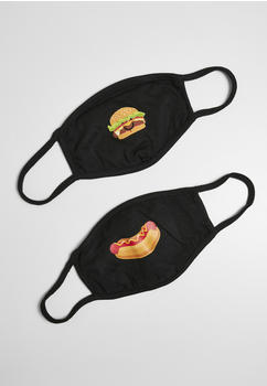 Mister Tee Burger And Hot Dog Face Mask 2-pack (MT1622-00007-0050) black