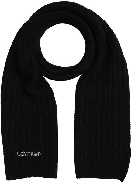 Calvin Klein Oversized Knit Scarf CK Black (K60K60-8496-BAX)