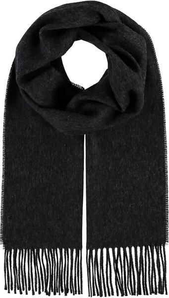 Fraas Wool Scarf with Fringes Charcoal (627019-980)