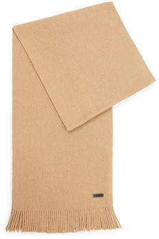 Hugo Boss Schal aus nachhaltigerer Schurwolle mit Raschel-Strick - Style Albas 50495340 Beige ONESI