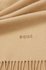 Hugo Boss Schal aus reiner Wolle mit Logo-Stickerei und Fransen - Style Zaphira 50503595 Beige ONESI