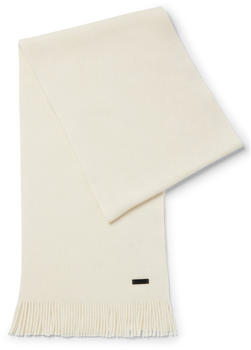 Hugo Boss Schal aus nachhaltigerer Schurwolle mit Raschel-Strick - Style Albas 50495340 Weiß ONESI