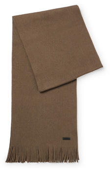 Hugo Boss Schal aus nachhaltigerer Schurwolle mit Raschel-Strick - Style Albas 50495340 Dunkelgrün ONESI