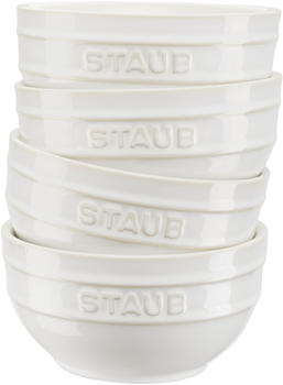 Staub Ceramique Schalenset Ø12cm 4-tlg ivory-white