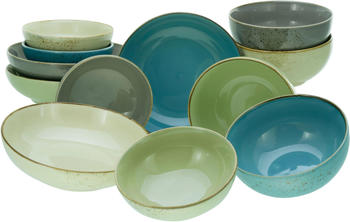 CreaTable Bowl-Set Nature Collection Bunt 12 -tlg