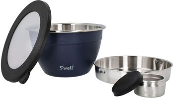 S'well Calacatta Gold Salad Bowl Kit 1.9L