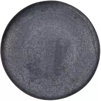 House Doctor Pion Schale Ø 36 x H 4.5 cm, schwarz / braun