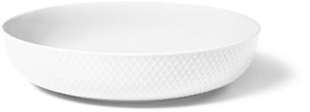 Lyngby Porcelæn Rhombe Schale, Ø 28 cm, weiß