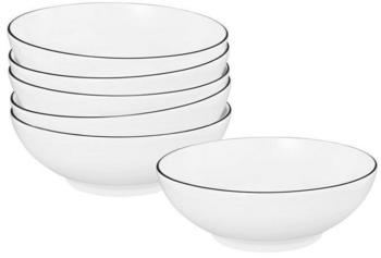 Seltmann Weiden Lido Dessertschale 15 cm Black Line 6-tlg