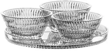 Nachtmann Ethno Servier-Set 4-teilig Kristallglas
