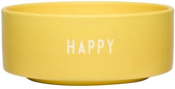 Design Letters Snack Schale, Happy / yellow