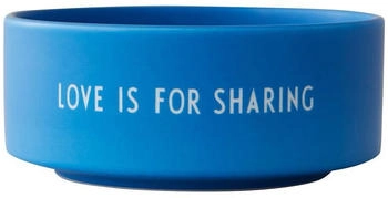 Design Letters Snack Schale, Love is for sharing / kobaltblau