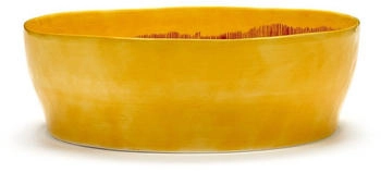 Serax Ottolenghi Feast Salatschale Ø27,5 cm Yellow stripes-red