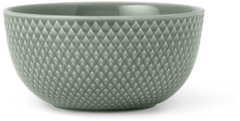 Lyngby Porcelæn Porcelæn Rhombe Earth Schale Ø13 cm Moos