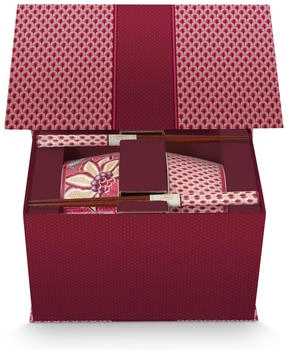 PiP Studio STUDIO Flower Festival Oriental Geschenkset Schalen und Essstäbchen dark pink 15cm