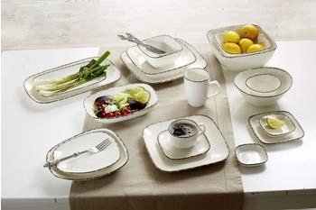 Ritzenhoff & Breker Dessertschale eckig 14cm 6er Set Casa creme