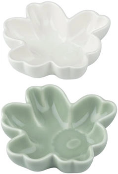 Marimekko Unikko shape Schale Ø11 cm 2-teilig White-light green