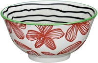 Schale aus Porzellan - Dekor Floral &Oslash;15,5cm