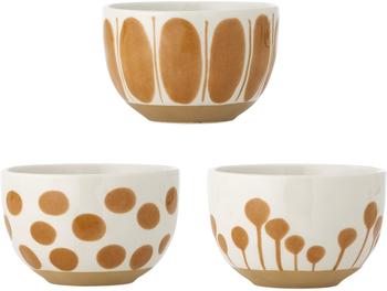 Bloomingville Linora Schale 58 cl 3-teilig Weiß-braun