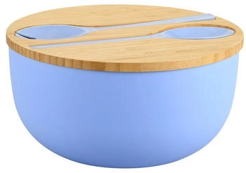 Kesper Salatsch&uuml;ssel Deckel und Salatbesteck Polypropylen 4-tlg-Set