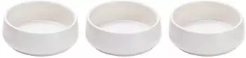Ladelle ELEMENTS Schalenset flach weiß Set3