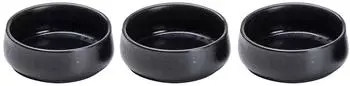 Ladelle ELEMENTS Schalenset flach onyx Set3