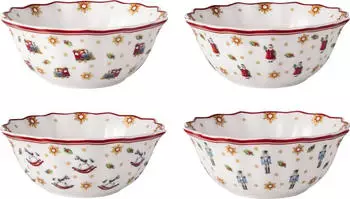 Villeroy & Boch Toy's Delight Schale 4-teilig Weiß-rot