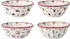 Villeroy & Boch Toy's Delight Schale 4-teilig Weiß-rot