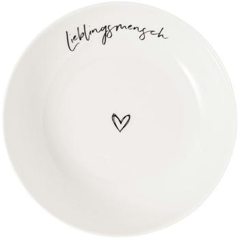 Villeroy & Boch Statement Schale flach Liebingsmensch 18,5cm
