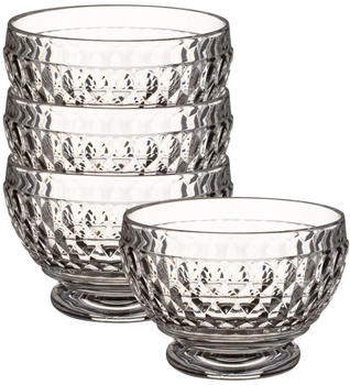 Villeroy & Boch 4er Set Dessertschalen Boston klar D. 11,4cm Kristallglas