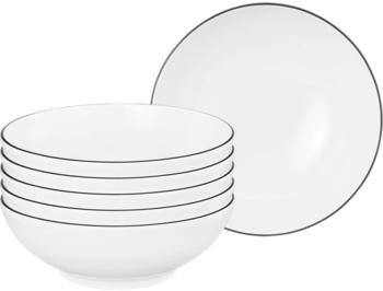 Seltmann Weiden Lido Black Line Dessertschale rund &oslash; 15 cm 6er Set